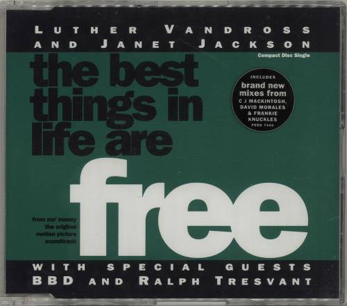 Janet Jackson The Best Things In Life Are Free UK CD single (CD5 / 5 - Janet Jackson The Best Things In Life Are Free