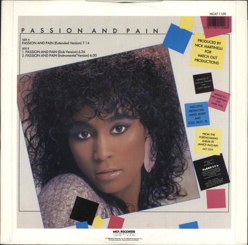 Janice McClain Passion And Pain 12" vinyl single (12 inch record / Maxi-single) UK Z5N12PA724844