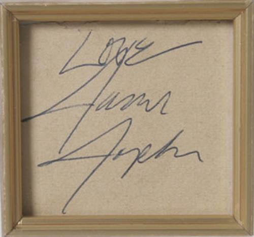 Janis Joplin Autograph - Framed With Photograph memorabilia UK JNJMMAU539771