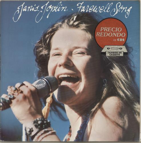 Janis Joplin Farewell Song vinyl LP album (LP record) Spanish JNJLPFA704297