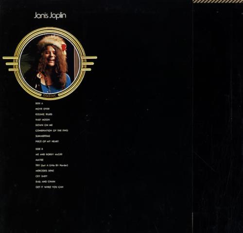 Janis Joplin Gold Disc vinyl LP album (LP record) Japanese JNJLPGO123473