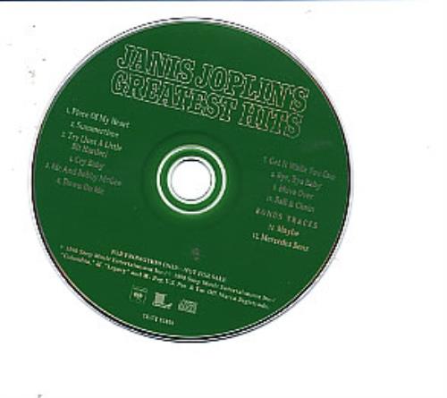 Janis Joplin Greatest Hits CD album (CDLP) US JNJCDGR261027
