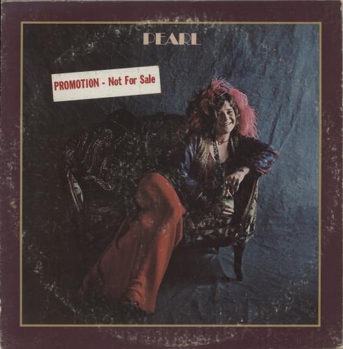 Janis Joplin Pearl - Promotion Sticker vinyl LP album (LP record) US JNJLPPE882933