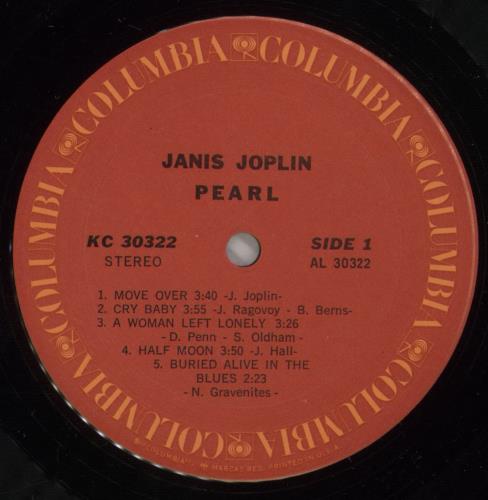 Janis Joplin Pearl - Promotion Sticker vinyl LP album (LP record) US JNJLPPE882933