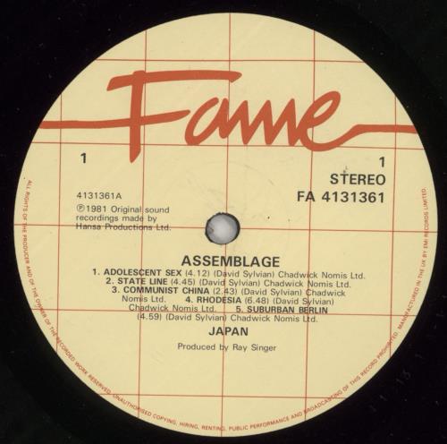 Japan Assemblage vinyl LP album (LP record) UK JAPLPAS551595