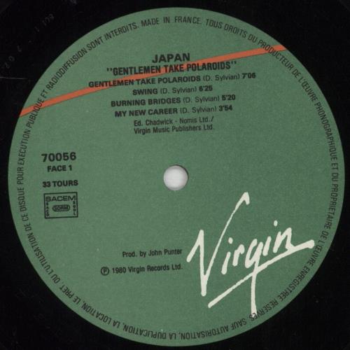 Japan Gentlemen Take Polaroids vinyl LP album (LP record) French JAPLPGE851336