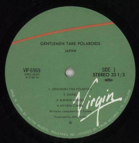 Japan Gentlemen Take Polaroids vinyl LP album (LP record) Japanese JAPLPGE863760