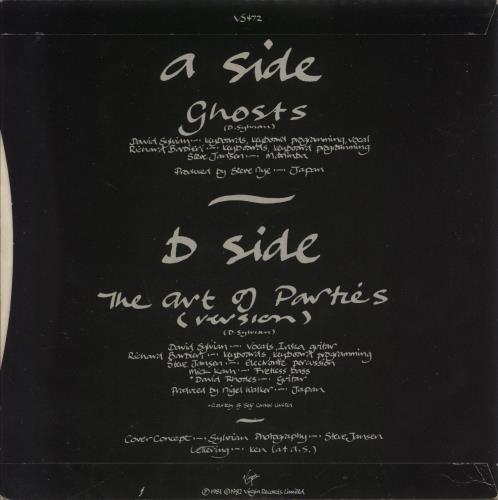 Japan Ghosts 7" vinyl single (7 inch record / 45) UK JAP07GH109187