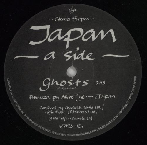 Japan Ghosts 12" vinyl single (12 inch record / Maxi-single) UK JAP12GH42886
