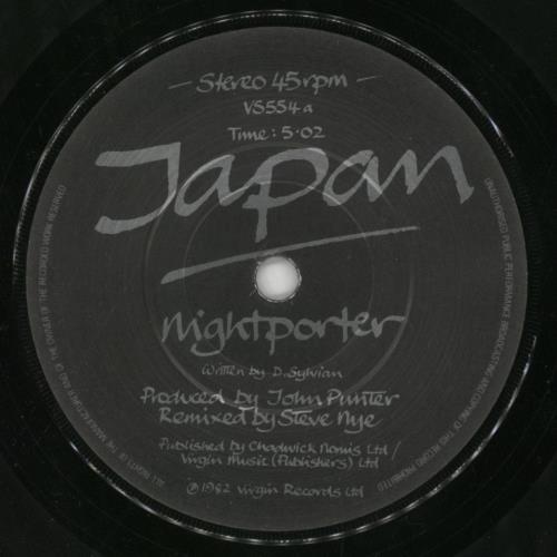 Japan Nightporter 7" vinyl single (7 inch record / 45) UK JAP07NI191557