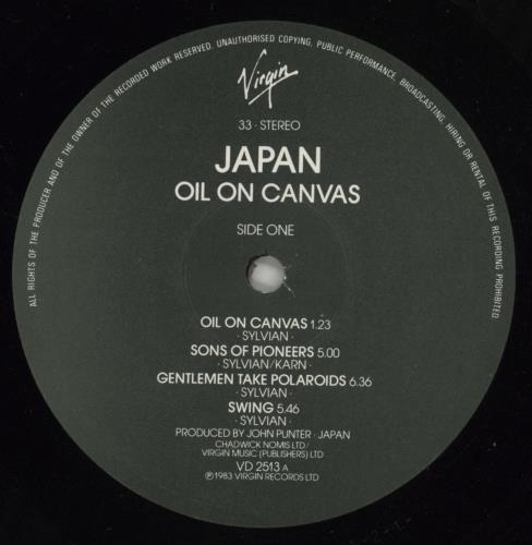 Japan Oil On Canvas - EX 2-LP vinyl record set (Double LP Album) UK JAP2LOI684634
