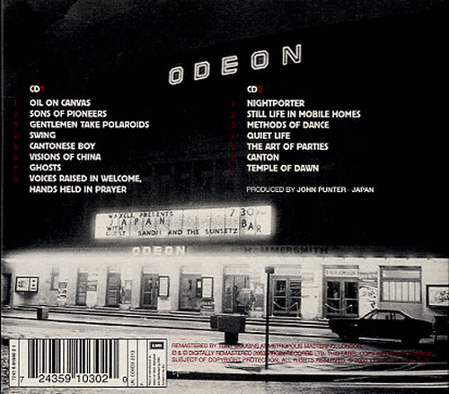 Japan Oil On Canvas 2 CD album set (Double CD) UK JAP2COI256177