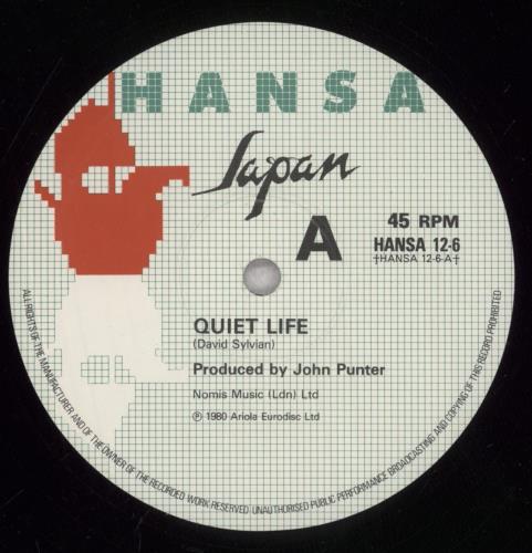 Japan Quiet Life 12" vinyl single (12 inch record / Maxi-single) UK JAP12QU14241