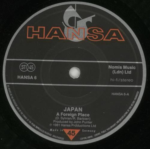 Japan Quiet Life 7" vinyl single (7 inch record / 45) UK JAP07QU44714