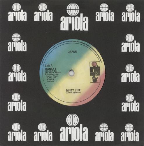 Japan Quiet Life 7" vinyl single (7 inch record / 45) Irish JAP07QU852385