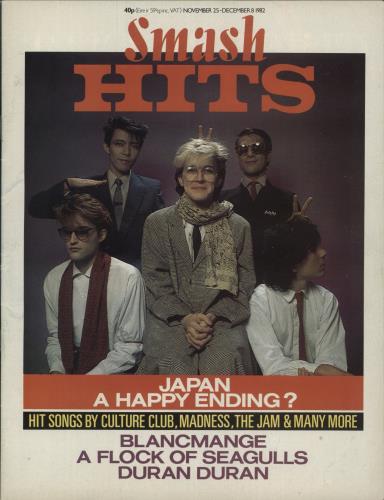 Japan Smash Hits magazine UK JAPMASM165149