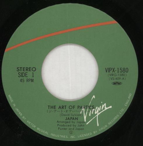 Japan The Art Of Parties 7" vinyl single (7 inch record / 45) Japanese JAP07TH287786