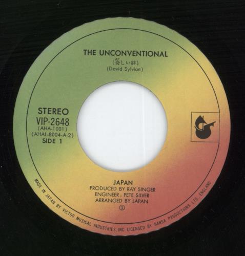 Japan The Unconventional 7" vinyl single (7 inch record / 45) Japanese JAP07TH118920