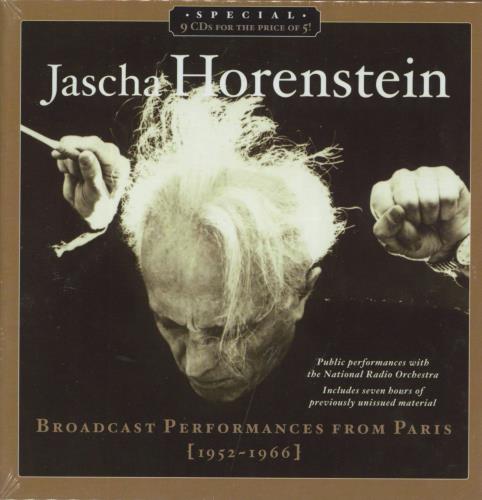 Jascha Horenstein Broadcast Performances From Paris 1952-1966 CD Album Box Set US 5N4DXBR805126