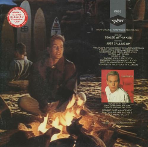 Jason Donovan Sealed With A Kiss 7" vinyl single (7 inch record / 45) Australian DON07SE28258