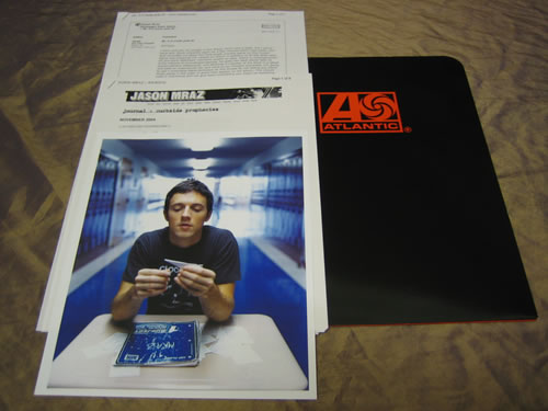 Jason Mraz Mr A-Z media press pack US JA8PPMR345281