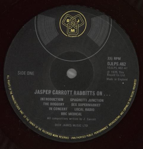 Jasper Carrott Rabbitts On And On And On... vinyl LP album (LP record) UK JCTLPRA392305