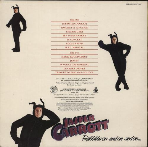 Jasper Carrott Rabbitts On And On And On... vinyl LP album (LP record) UK JCTLPRA679948