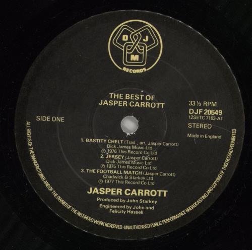 Jasper Carrott The Best Of Jasper Carrott vinyl LP album (LP record) UK JCTLPTH432997