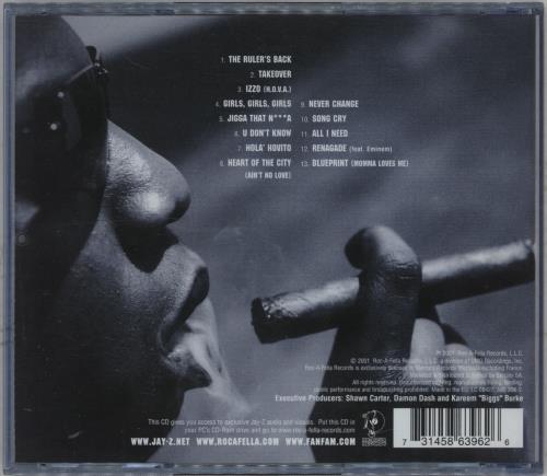 Jay-Z The Blueprint CD album (CDLP) UK JYZCDTH746998