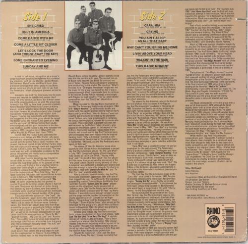 Jay & The Americans All-Time Greatest Hits vinyl LP album (LP record) US JAYLPAL733176