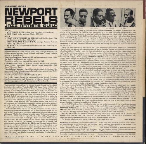 Jazz Artists Guild Newport Rebels - EX vinyl LP album (LP record) US J60LPNE715556