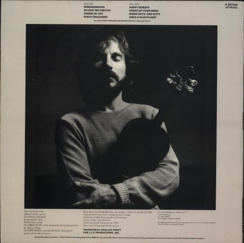 Jean-Luc Ponty Civilized Evil vinyl LP album (LP record) UK JA7LPCI355642