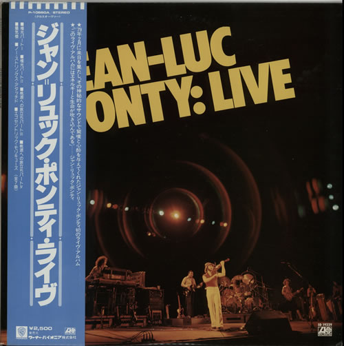 Jean-Luc Ponty Live vinyl LP album (LP record) Japanese JA7LPLI630203