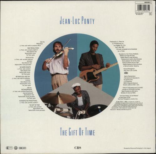 Jean-Luc Ponty The Gift Of Time vinyl LP album (LP record) UK JA7LPTH870834