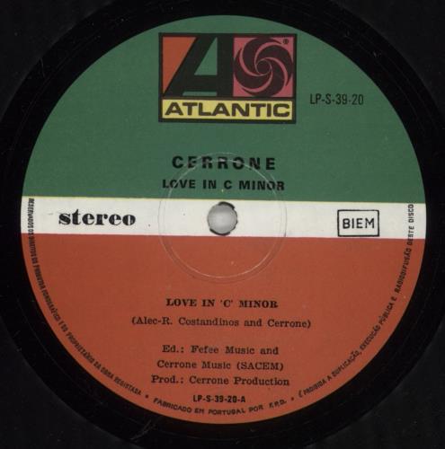 Jean-Marc Cerrone Love In C Minor vinyl LP album (LP record) Portuguese CERLPLO878814