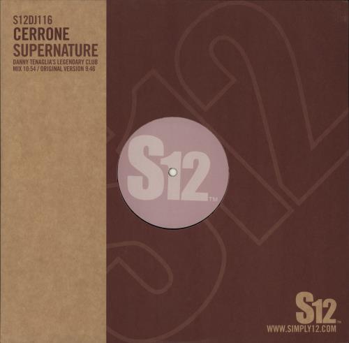 Jean-Marc Cerrone Supernature 12" vinyl single (12 inch record / Maxi-single) UK CER12SU772307