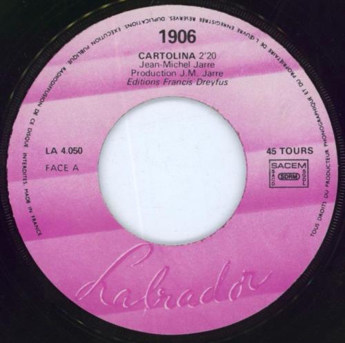 Jean-Michel Jarre Cartolina - By 1906 7" vinyl single (7 inch record / 45) French JMJ07CA16218