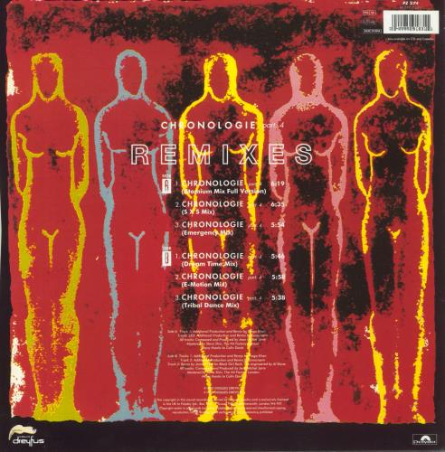 Jean-Michel Jarre Chronologie Remixes 12" vinyl single (12 inch record / Maxi-single) UK JMJ12CH19761