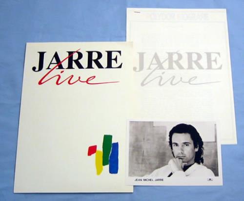 Jean-Michel Jarre Jarre Live media press pack Dutch JMJPPJA412992