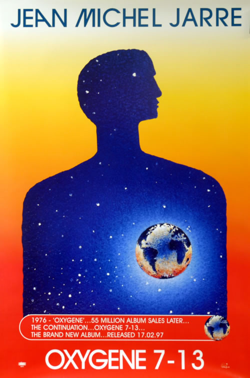 Jean-Michel Jarre Oxygene 7-13 poster UK JMJPOOX610273