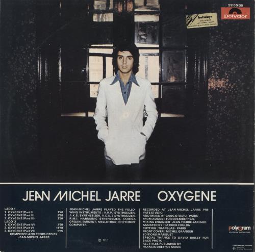 Jean-Michel Jarre Oxygene vinyl LP album (LP record) Portuguese JMJLPOX878882