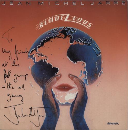 Jean-Michel Jarre Rendez-Vous - Autographed vinyl LP album (LP record) US JMJLPRE659548
