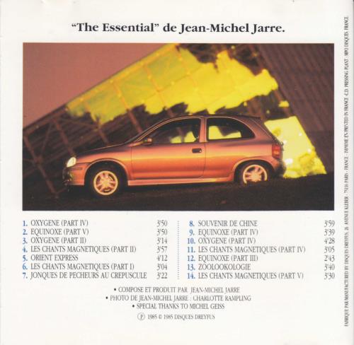 Jean-Michel Jarre The Essential - Opel Corsa CD album (CDLP) French JMJCDTH22345