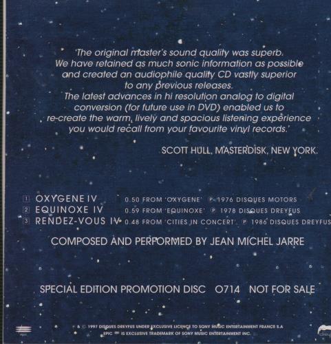 Jean-Michel Jarre The New Catalogue Masters CD single (CD5 / 5") French JMJC5TH85817