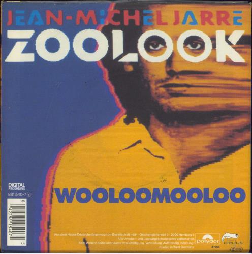 Jean-Michel Jarre Zoolook 7" vinyl single (7 inch record / 45) German JMJ07ZO329183