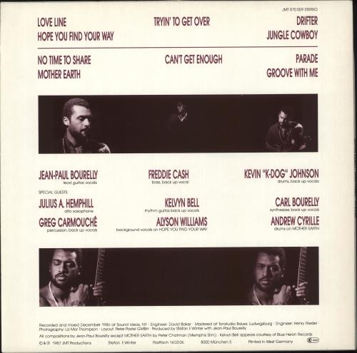 Jean-Paul Bourelly Jungle Cowboy vinyl LP album (LP record) German Q4ALPJU706775