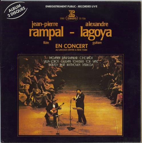 Jean-Pierre Rampal & Alexandre Lagoya En Concert 2-LP vinyl record set (Double LP Album) French 1FA2LEN769407
