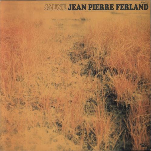Jean Pierre Ferland Jaune vinyl LP album (LP record) French 6QCLPJA851434
