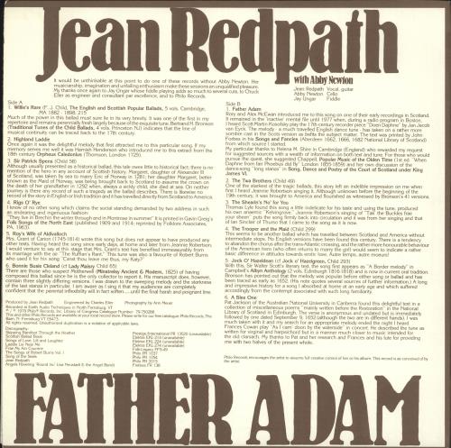 Jean Redpath Father Adam vinyl LP album (LP record) US ZGFLPFA717934