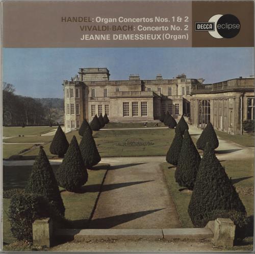 Jeanne Demessieux Handel: Organ Concertos Nos. 1 & 2 / Vivaldi-Bach: Concerto No. 2 vinyl LP album (LP record) UK K6CLPHA673858